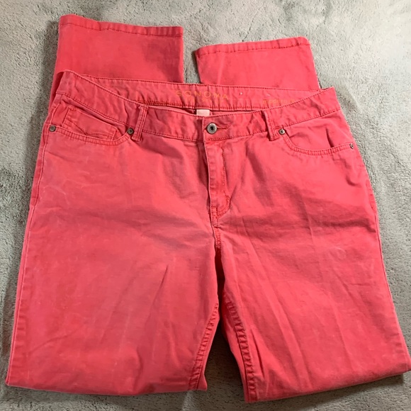 Sonoma Denim - SONOMA SKINNY JEANS STRAIGHT LEG CORAL BERRY